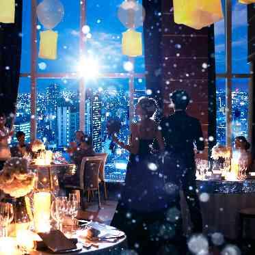 ラグナヴェール プレミア ランタン×スノーマシーン×キャンドルの幻想的な演出も素敵