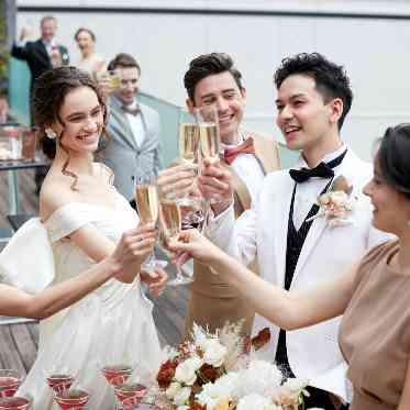 ラグナヴェール大阪(LAGUNAVEIL OSAKA) 6Fのオープンテラスではウエルカムパーティが可能☆