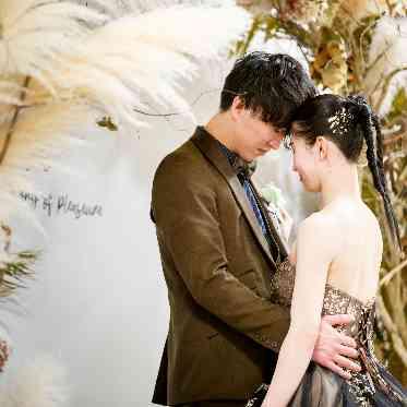 ル・リアン大阪（ベルクラシック空港） 式後の一枚もこだわりの背景で