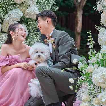 ソンブルイユ OSAKA WEDDING(SOMBREUIL OSAKA WEDDING) 大切な家族の一員、愛犬と一緒に過ごす結婚式も叶う