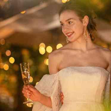 アイネスヴィラノッツェ大阪●クラウディアホールディングス 夜はガーデンもライトアップされて雰囲気も一変