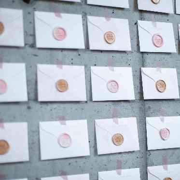 貸切だからできる会場の壁にゲストへのメッセージを