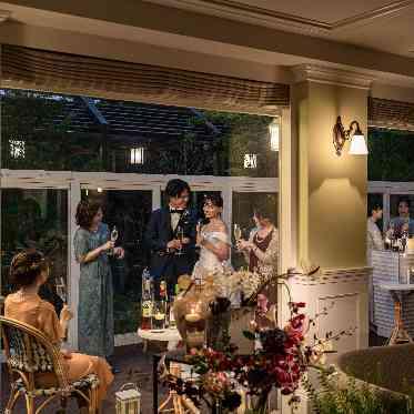 神戸迎賓館 旧西尾邸 テラスでゲストとパーティ時間を堪能