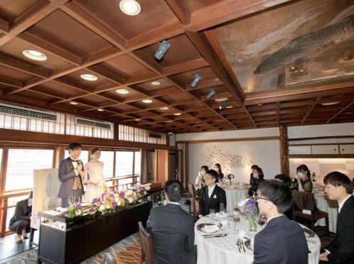 FUNATSURU KYOTO KAMOGAWA RESORT（鮒鶴京都鴨川リゾート） 披露宴会場