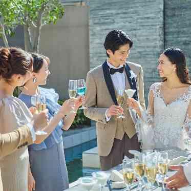 グランドプリンスホテル大阪ベイ ゆったりとガーデンでゲストと歓談+写真タイム