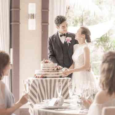 musee yotsuike(ミュゼ四ツ池) パティシエオリジナルのケーキ入刀は会場内orガーデンとお選びいただけます