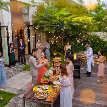 musee yotsuike(ミュゼ四ツ池) ガーデンでのナイトパーティも