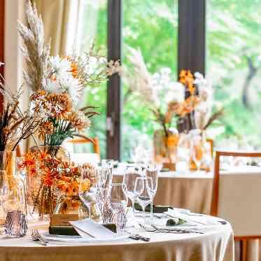 musee yotsuike(ミュゼ四ツ池) テーブルコーディネートにもおふたりらしさを