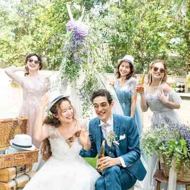 musee yotsuike(ミュゼ四ツ池) テントやトランクなどガーデンも自由な装飾コーディネートを♩