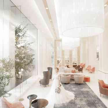 musee yotsuike(ミュゼ四ツ池) ロビーにも自然光がたっぷり差し込んで明るい暖かい雰囲気になります