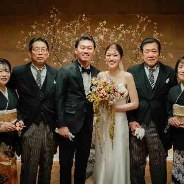 ファミリーミート後の家族写真