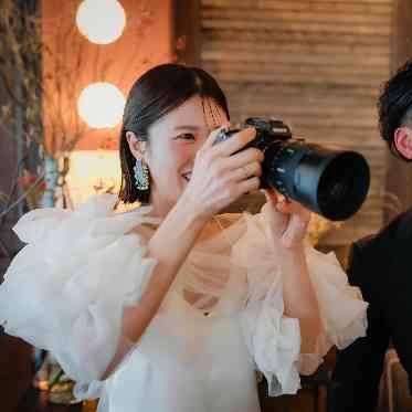 新婦もカメラマンで参加