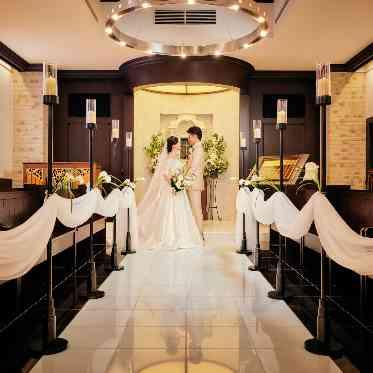 ホテルモントレ銀座 新郎新婦様 挙式会場で