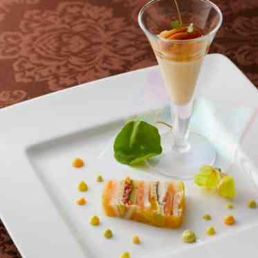 野菜と魚介のミルフィーユ