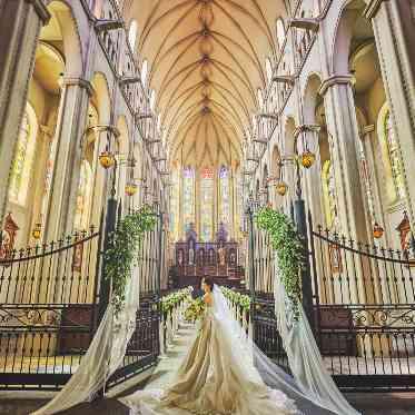 St. ヴァレンタイン福山/FIVESTAR WEDDING グリーンの装飾もナチュラルで人気。