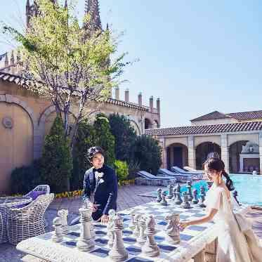 St. ヴァレンタイン福山/FIVESTAR WEDDING おしゃれなゲームも撮り揃うプライベートガーデン♪