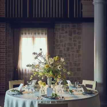 St. ヴァレンタイン福山/FIVESTAR WEDDING テーブルフラワーにおふたりの想いやこだわりを詰め込んでオリジナルウエディングを