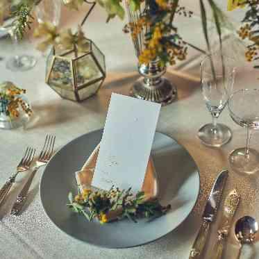 St. ヴァレンタイン福山/FIVESTAR WEDDING 披露宴会場の雰囲気はテーブルコーディネートでアレンジして。