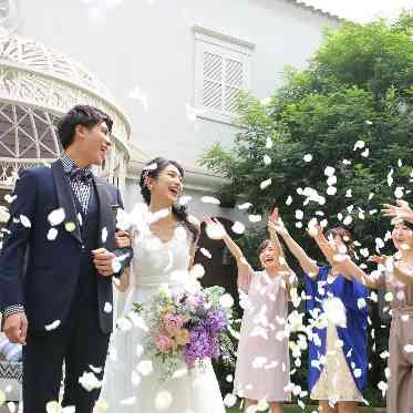 ガーデン人前式のオリジナルフラワーシャワー♪