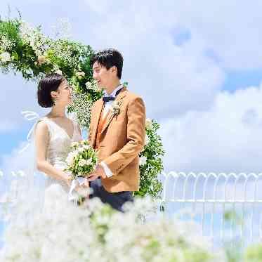 東京の景色を一望!テラス挙式