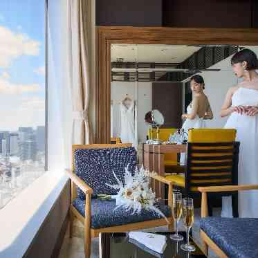 景色を眺めながらお仕度を