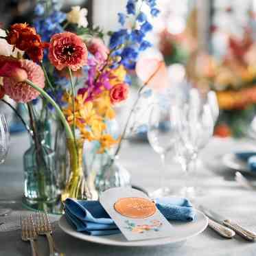 思いを結ぶ、花。