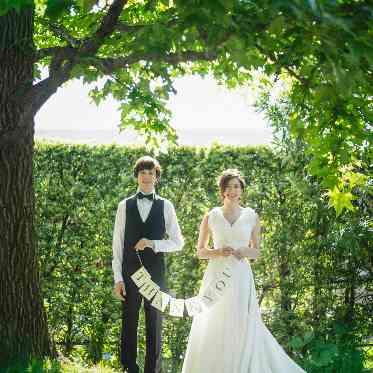 HOTEL PLAZA KOBE(ホテルプラザ神戸) 広いガーデンにはフォトスポットがたくさん♪ 前撮りでも大好評