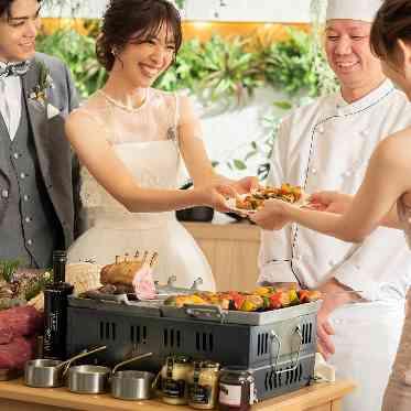 ザ コンチネンタル横浜 【BBQウェディング】コース料理のメインは、お肉や海鮮の豪華BBQでおもてなし!