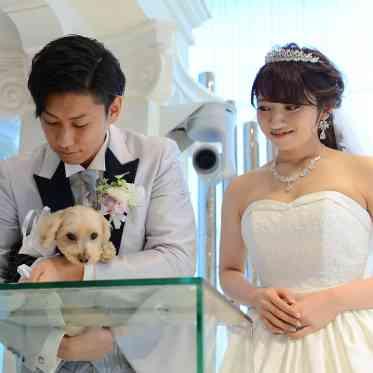 アヴァンセリアン 東京　AVANCER LIEN TOKYO 誓いの証犬として結婚証明書に印を