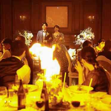 アヴァンセリアン 東京 AVANCER LIEN TOKYO サプライズ演出【キャンドルイリュージョン】はお二人の合図で燃え上がる