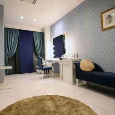 アヴァンセリアン 東京 AVANCER LIEN TOKYO ブルーを基調としたブライズルーム