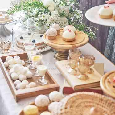 デュクラス大阪/FIVESTAR WEDDING デザートブッフェは人気の演出。