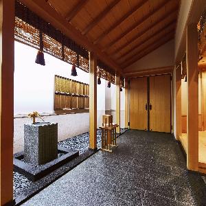 ホテルモントレ大阪 手水舎を備える本格神殿