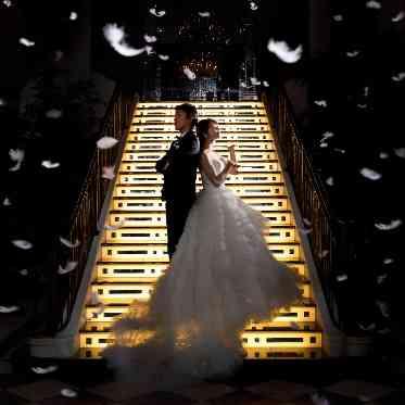 幻想的な大人気演出「フェザーシャワー」