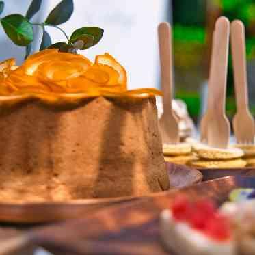 アイネスヴィラノッツェ　宝ヶ池●クラウディアホールディングス ガーデンで行うケーキの入刀は写真映えします