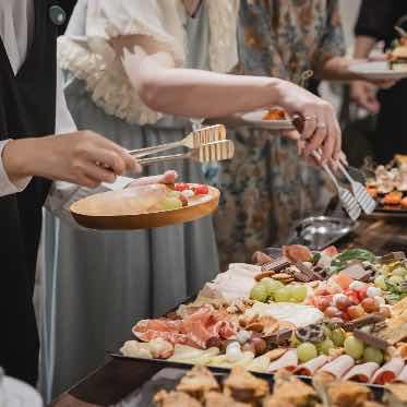 Apartment2c Wedding(アパートメントトゥーシーウェディング) カフェパーティーで一番人気のビュッフェスタイル