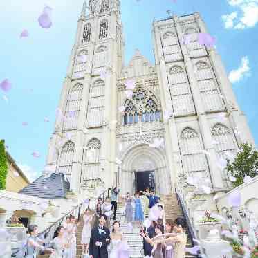 アンジェリカ ノートルダム/FIVESTAR WEDDING 大階段フラワーシャワー