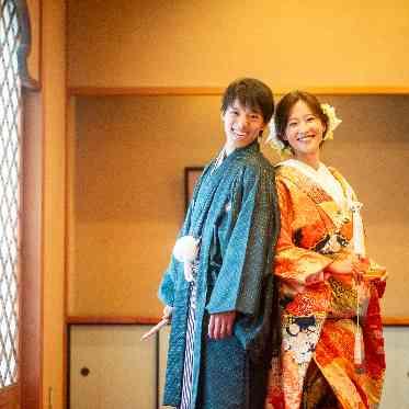 八勝館 広間のロビーはフォトスポットとしても人気です。