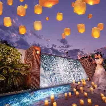 グレイスヒル・オーシャンテラス ナイトウエディングも叶えられるラグーン会場