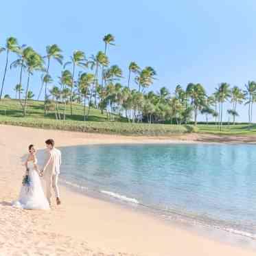 二人でのビーチ撮影も楽しんで