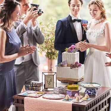 ラグナヴェール 金沢 和モダンなスイーツと共に、笑顔あふれるケーキ入刀