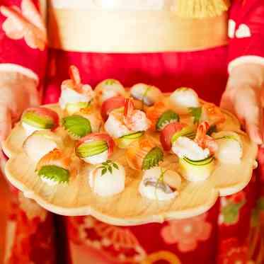 ラグナヴェール 金沢 手まり寿司や御飯は〆にぴったり。和フレンチだから相性も抜群