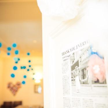 前撮りの写真は、ニュースペーパー仕立てにして掲載