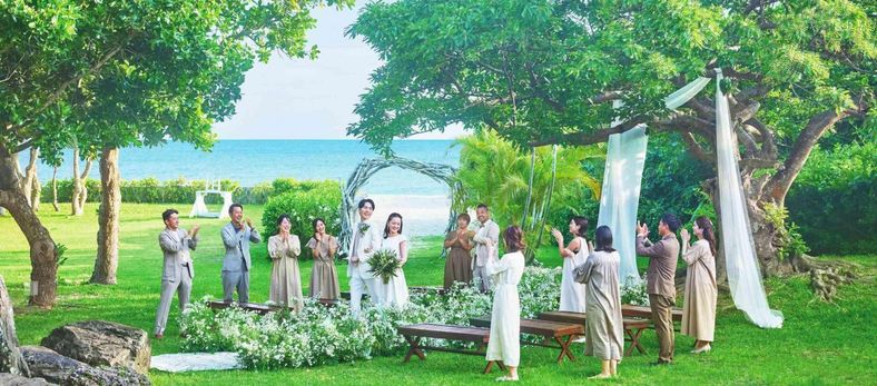 ザビーチテラスホテルアオイシガキ 挙式会場の写真1