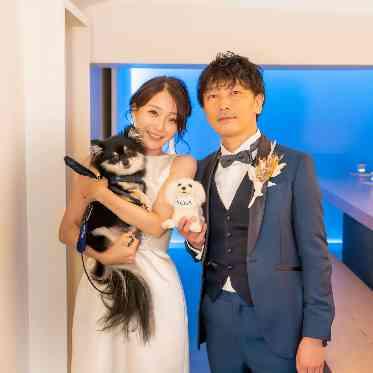 地下のBARでもワンちゃんとフォト