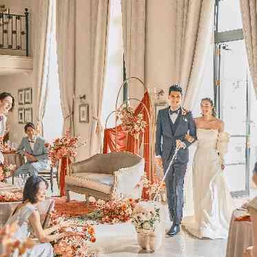 アーヴェリール迎賓館（名古屋）/テイクアンドギヴ・ニーズウェディング 大好きなペットとお散歩入場！