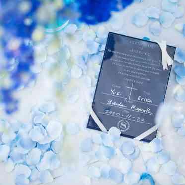 オリジナルデザインの結婚証明書☆