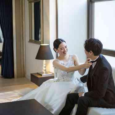 【ダイアモンド】専用のブライズルームでゆっくりお支度