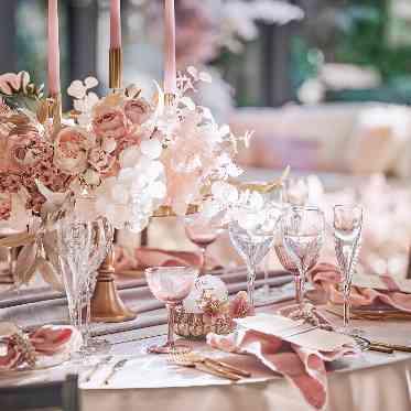 アーフェリーク迎賓館(岐阜)/テイクアンドギヴ・ニーズウェディング 会場装飾もふたりのイメージをカタチにしてくれる