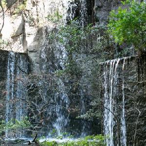 約7メートルの壮大な滝は、目黒雅叙園内のパワースポット